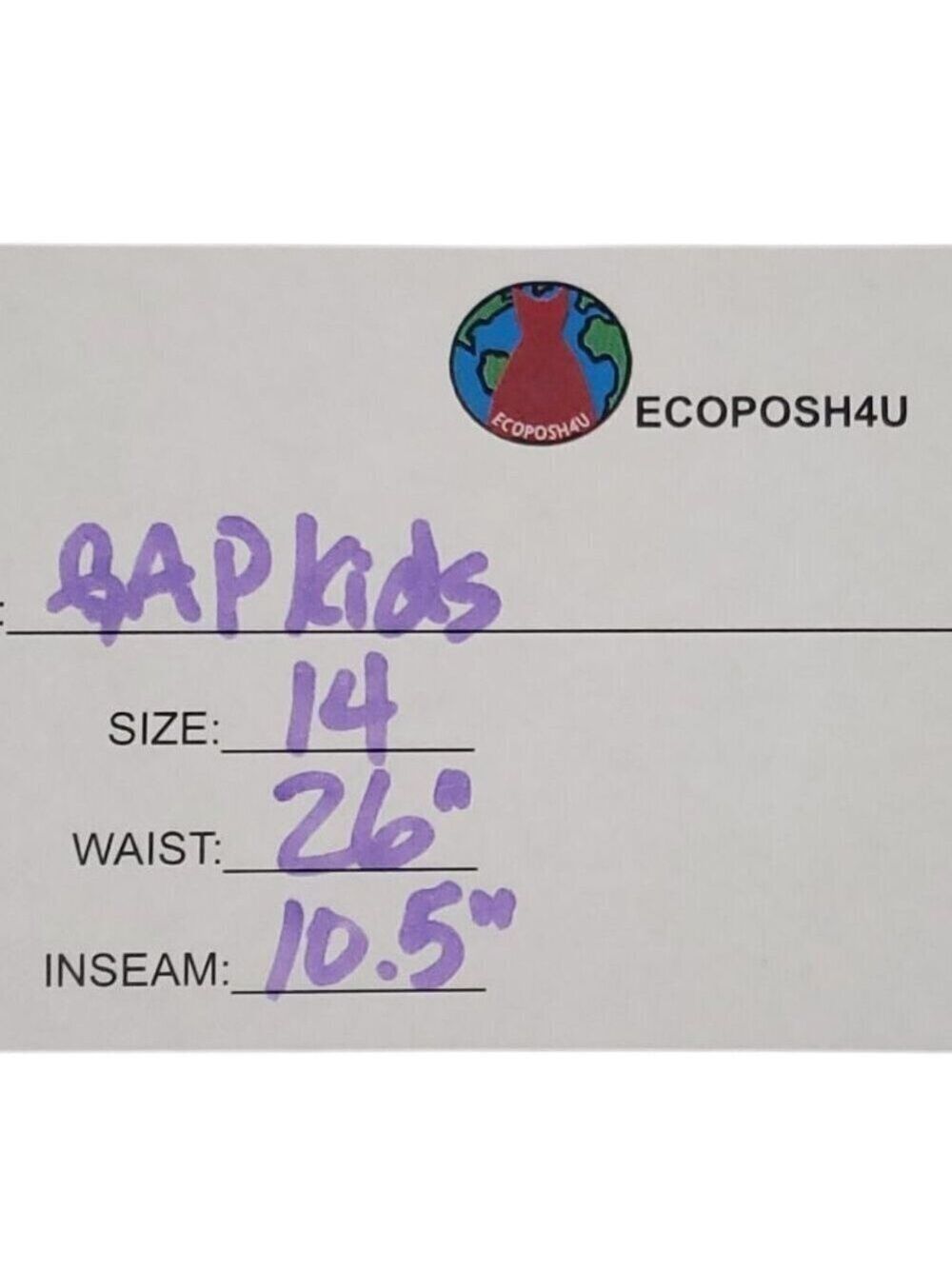 GAP Kids Boys Red & White Check Shorts w Concealed Adjustable Waist 14 - Picture 4 of 4